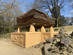 Platform at the Mali village at the Museumpark of the Africa Museum