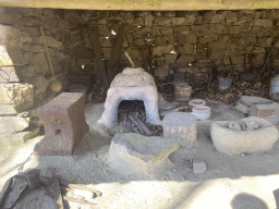 Interior of the kitchen at the Mali village at the Museumpark of the Africa Museum