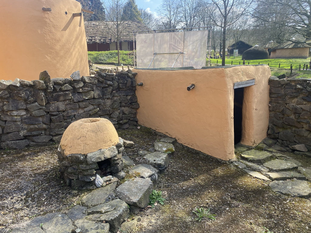 Goat enclosure at the Mali village at the Museumpark of the Africa Museum