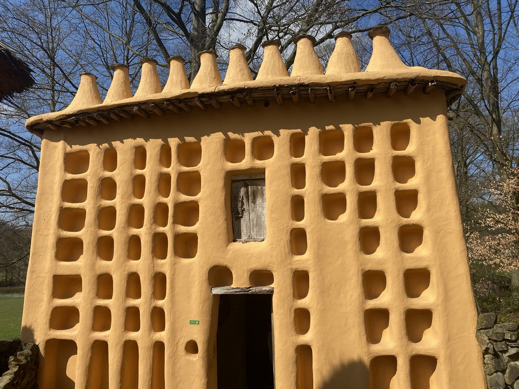 Front of the Town Hall at the Mali village at the Museumpark of the Africa Museum
