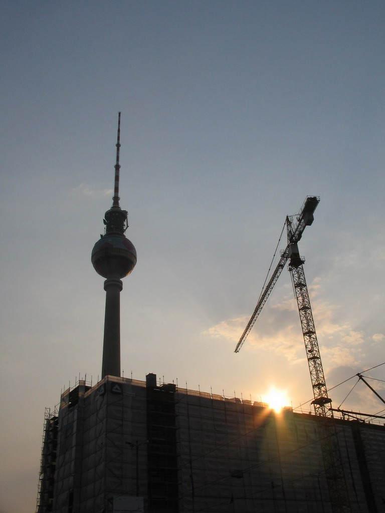 The Fernsehturm tower