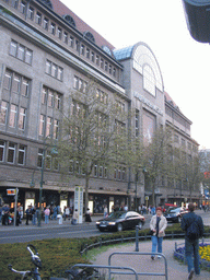 Front of the Kaufhaus des Westens department store at the Tauentzienstraße street