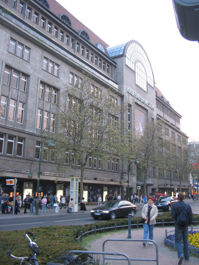 Front of the Kaufhaus des Westens department store at the Tauentzienstraße street