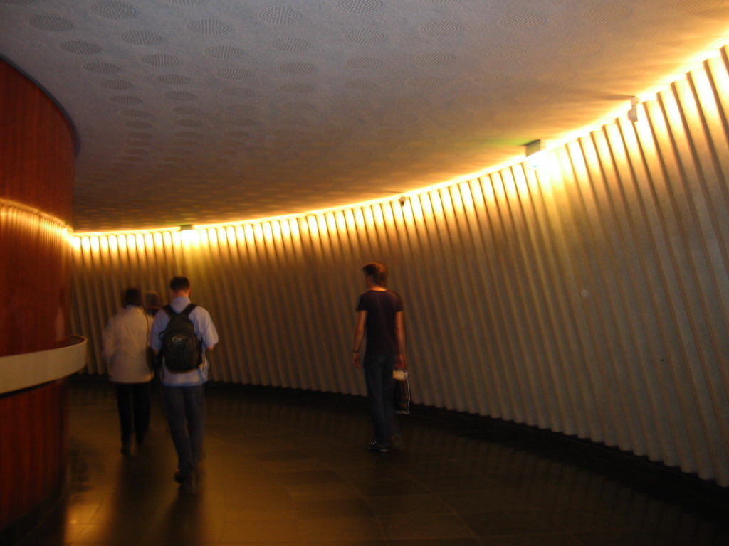 Tim at the walkway in the Fernsehturm tower