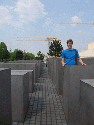 Tim at the Holocaust Memorial