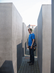 Tim at the Holocaust Memorial