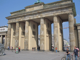 The back side of the Brandenburger Tor gate