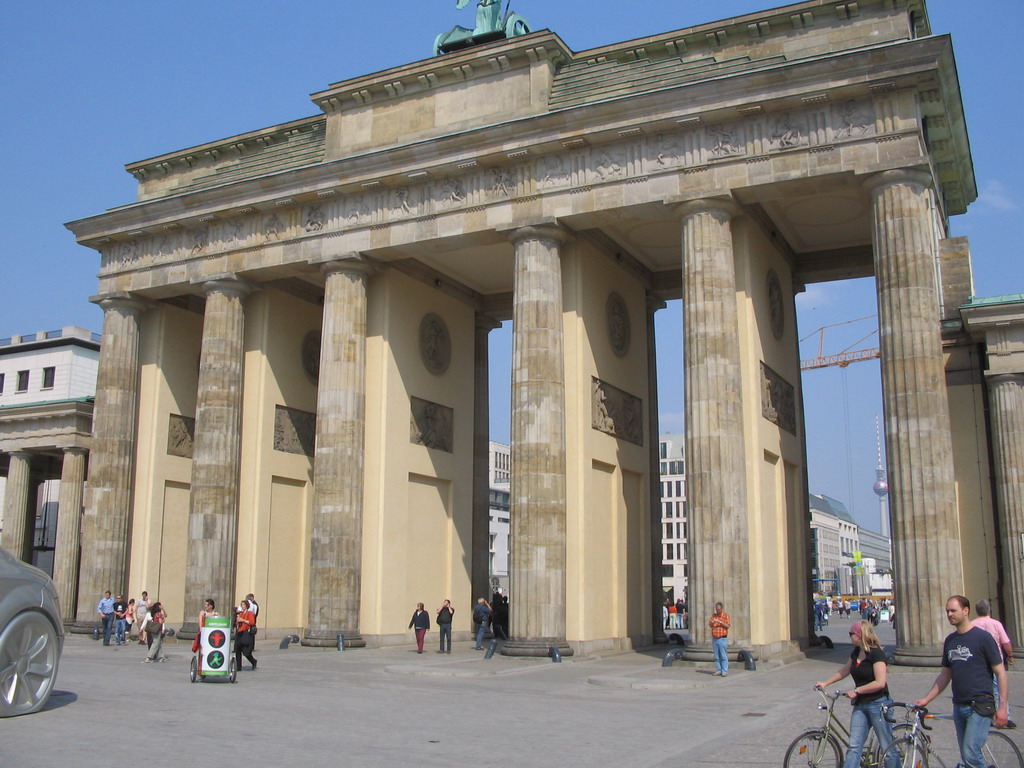 The back side of the Brandenburger Tor gate