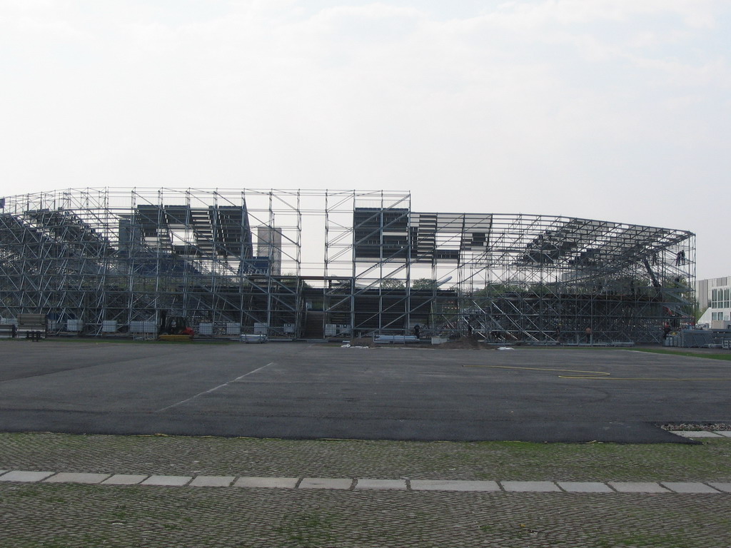 Scale model of the Olympiastadion stadium at the Adidas World of Football at the Platz der Republik square