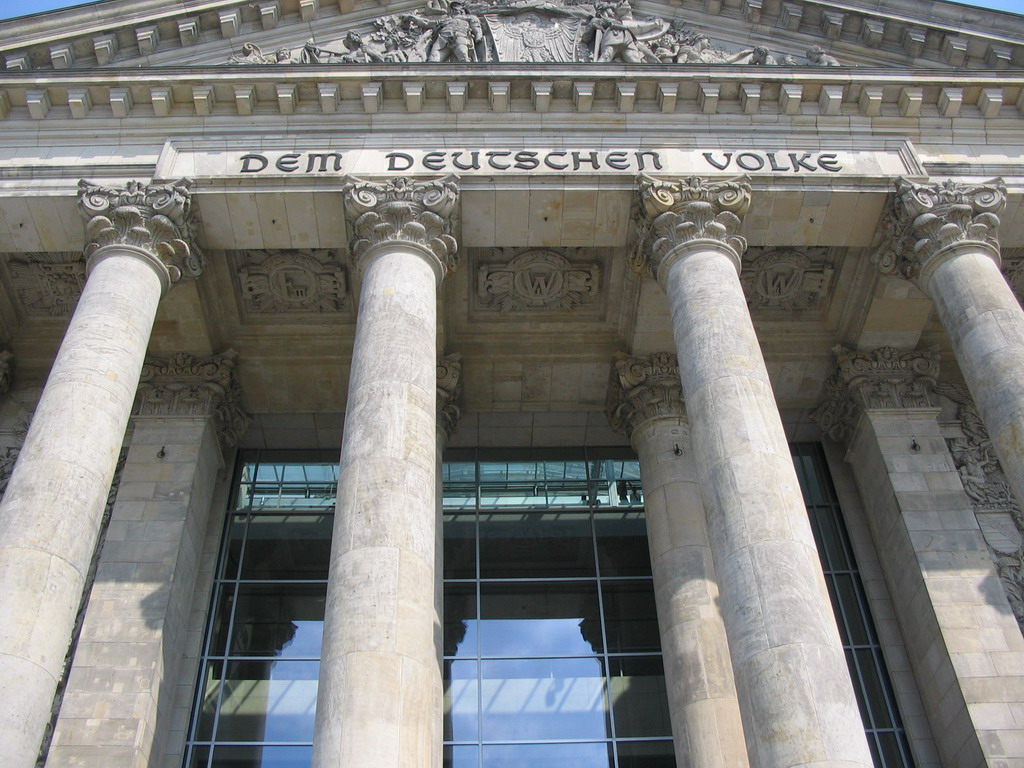 Facade of the Reichstag building