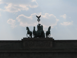 The Quadriga statue on top of the Brandenburger Tor gate