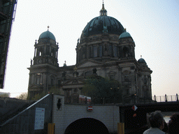 The Berlin Cathedral, viewed from the tour boat on the Spree river