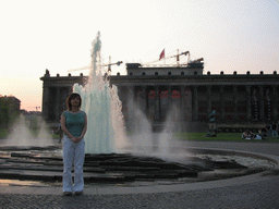 Miaomiao at the fountain in the Lustgarten park