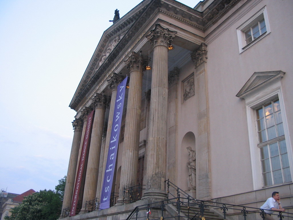 Facade of the Berlin State Opera at the Unter den Linden street