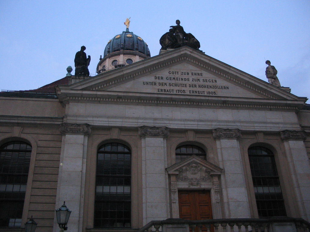 North facade of the French Cathedral at the Französische Straße street