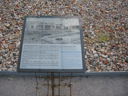 Photograph and explanation on the Gestapo Prison at the Topography of Terror museum at the Niederkirchnerstraße street