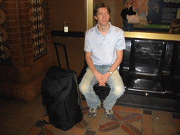 Tim in a subway station