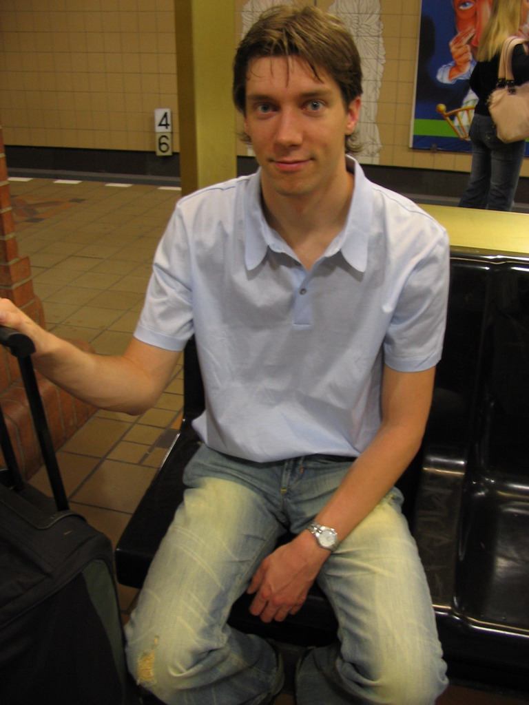 Tim in a subway station