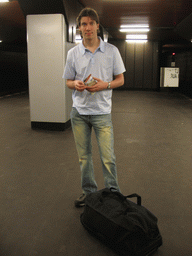 Tim in a subway station