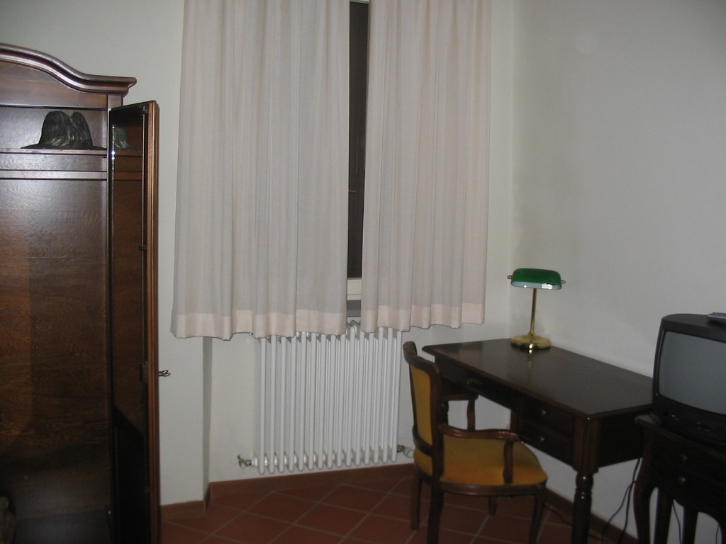 Interior of Miaomiao`s room at the La Rocca castle
