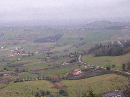 Hills at the west side of the town, viewed from the parking lot of the La Rocca castle