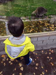 Max with a Raccoon at BestZoo