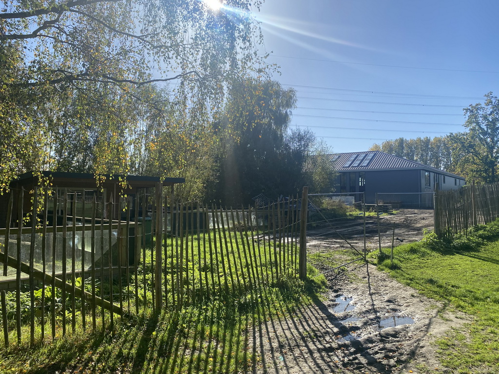 Back side of the new entrance building at BestZoo, under construction