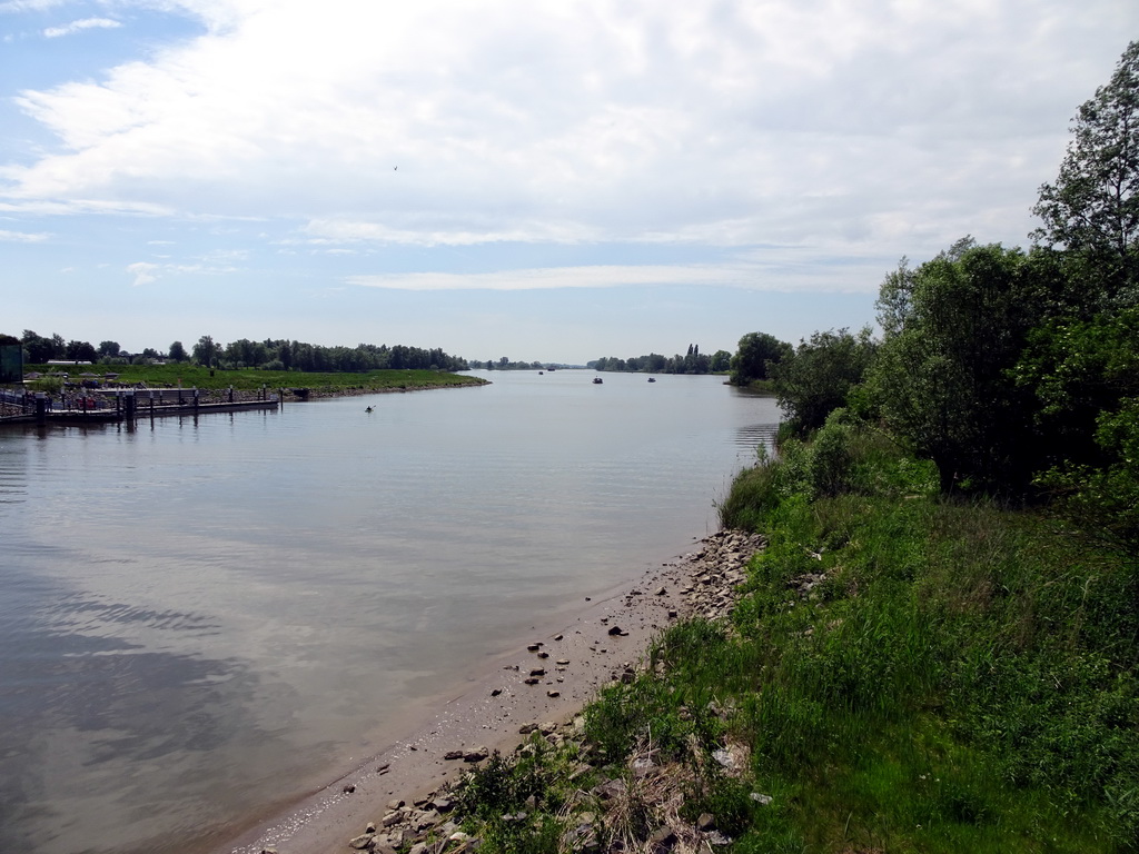 The Gat van den Kleinen Hil lake, viewed from the bridge on the north side of the Biesbosch MuseumEiland