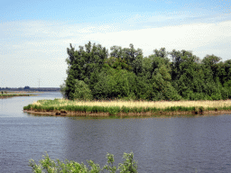 The Gat van den Kleinen Hil lake, viewed from the main parking lot of the Biesbosch MuseumEiland