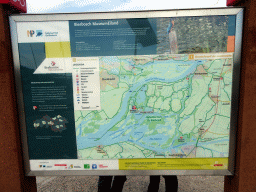 Map of the Biesbosch National Park at the main parking lot of the Biesbosch MuseumEiland