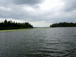 The Gat van de Buisjes lake, viewed from the Fluistertocht tour boat