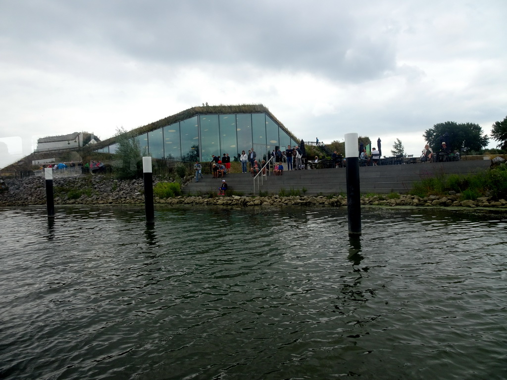 The Biesbosch MuseumEiland, viewed from the Fluistertocht tour boat