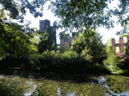 The southeast side of the ruins of Castle Born, viewed from the Kasteelpark Born zoo