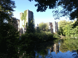 The south side of the ruins of Castle Born, viewed from the Kasteelpark Born zoo