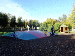 Max on the trampoline at the Kasteelpark Born zoo