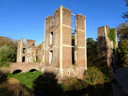 The west side of the ruins of Castle Born, viewed from the Kasteelpark Born zoo