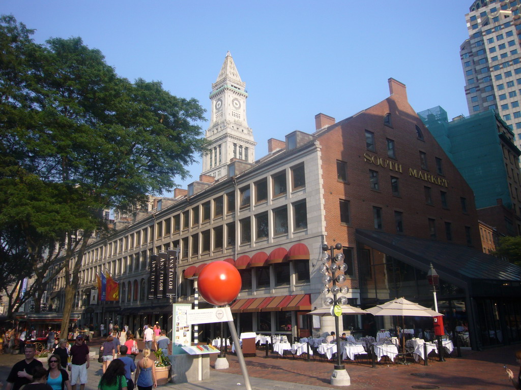 South Market at Faneuil Hall Marketplace, and the Custom House Tower