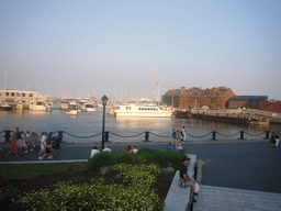 The Long Wharf and the harbour, from the Christopher Columbus Park