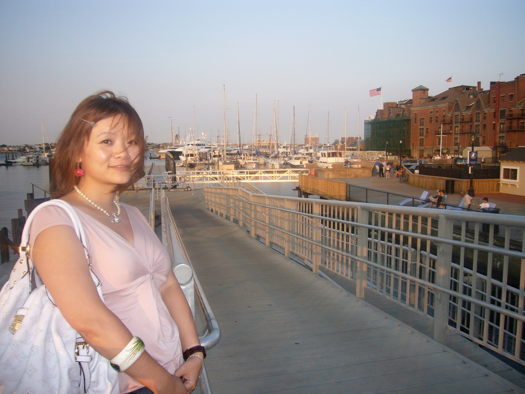 Miaomiao at the Long Wharf and the harbour