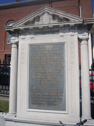 Inscription about the founding of the city of Boston in 1630