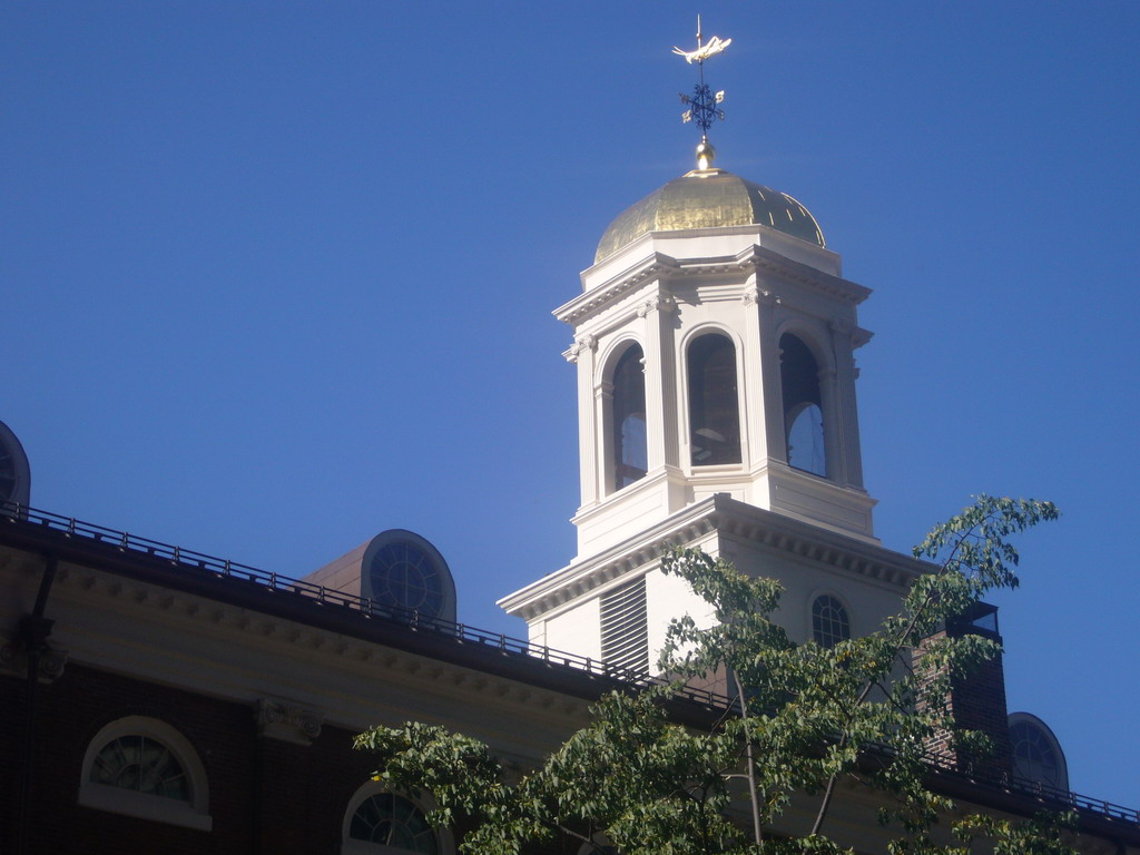 The top of Faneuil Hall