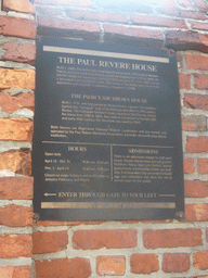 Explanation on the Paul Revere House
