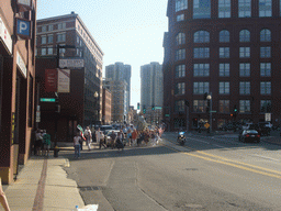 Causeway Street with an Italian parade