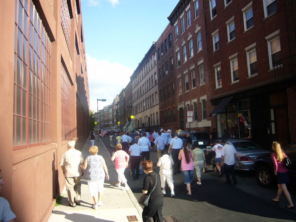 Prince Street with an Italian parade