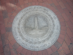 Floor inscription on Charlestown, at City Square