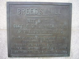 Wall inscription on Breed`s Hill