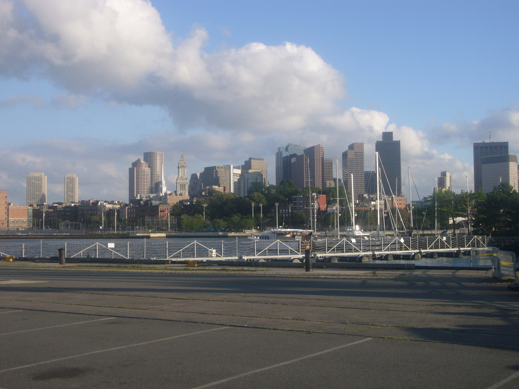 The skyline of Boston, from the Charlestown Navy Yard