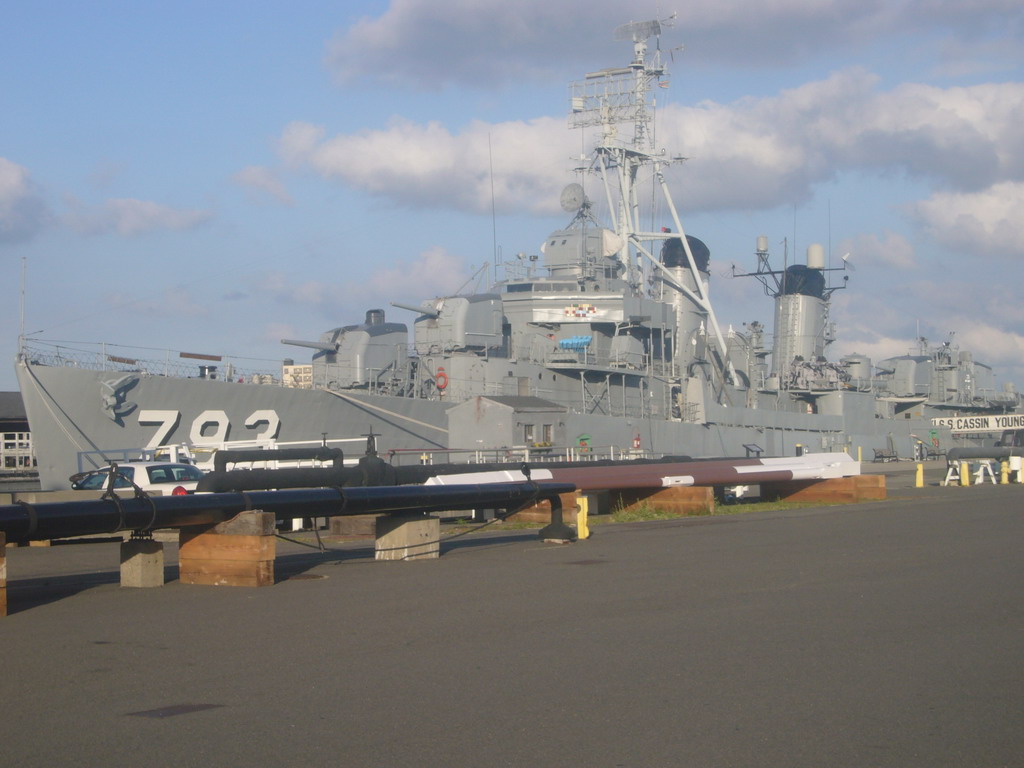 The USS Cassin Young ship at the Charlestown Navy Yard