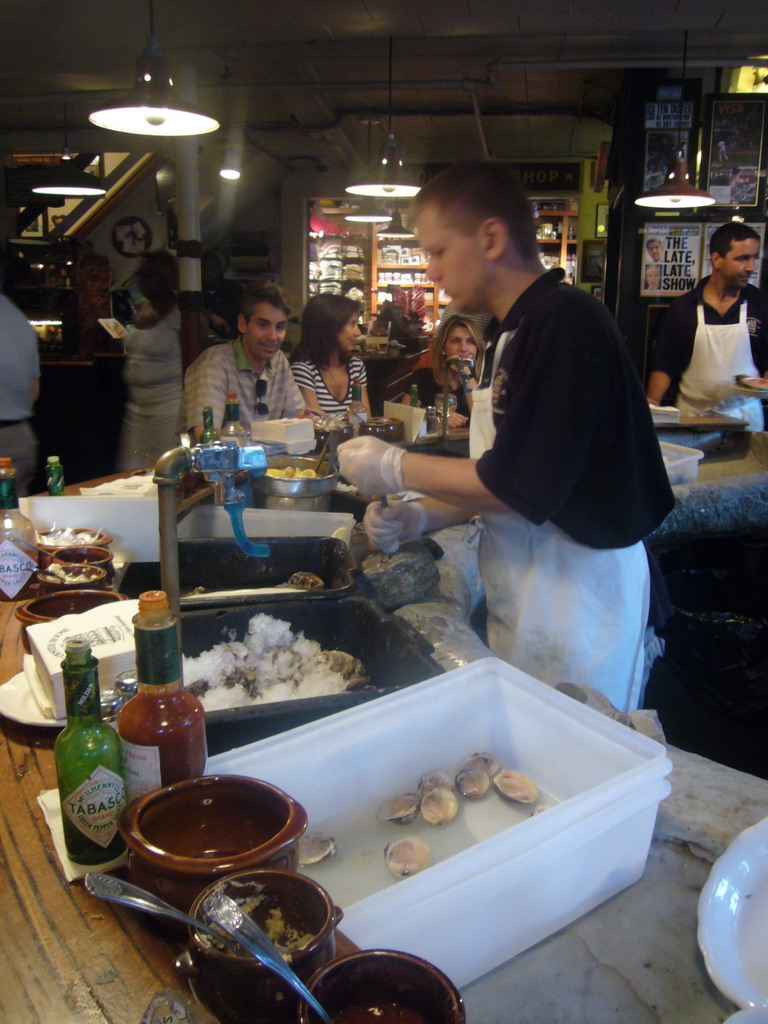 The ground floor of the Ye Olde Union Oyster House restaurant