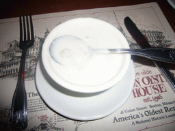 Soup at the Ye Olde Union Oyster House restaurant